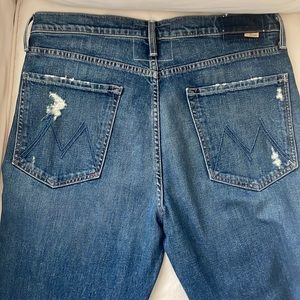 MOTHER The Pixie Tomcat High Waist Straight Leg Jeans. BORN TO BITE
